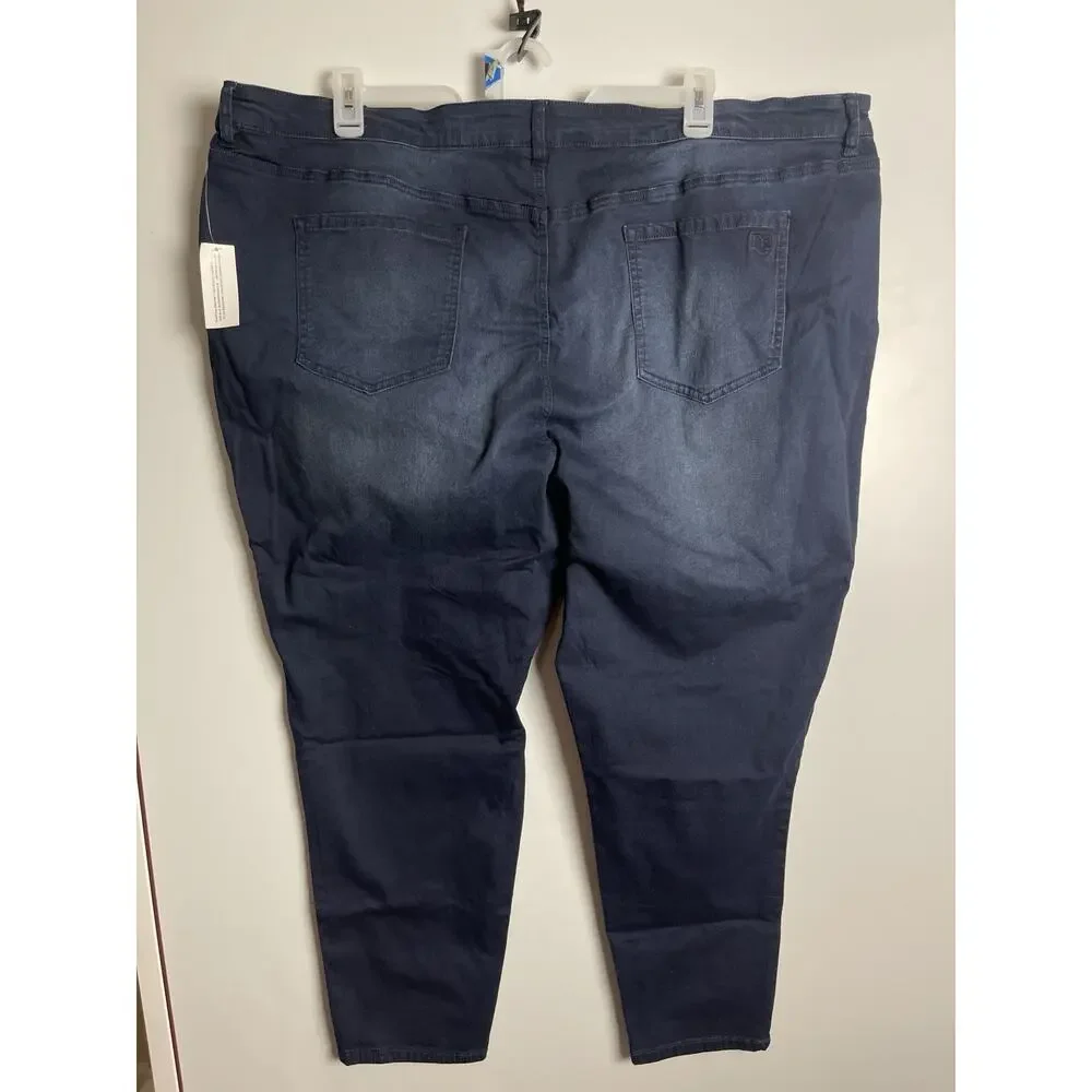 DG2 By‎ Diane Gilman Stretch Jeggings Petite Jean Pants Blue Denim Size 4XP